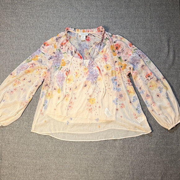 Rachel Zoe Tops - Rachel Zoe Pastel Floral Blouse